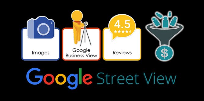 Telefonda Google Haritalar işletme profili ve sanal tur görseli