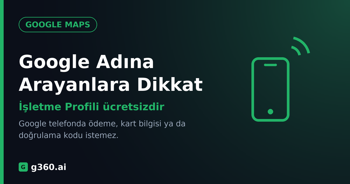 Google adına gelen aramalar ve ücretsiz İşletme Profili hakkında rehber kapağı