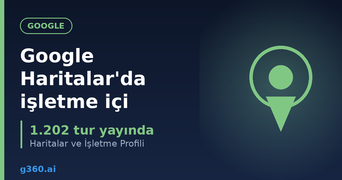 Google Haritalar'da isletme ici gosterme rehberi kapagi - 1.202 tur yayinda