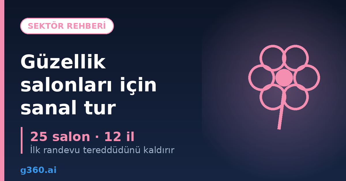 Guzellik salonlari icin sanal tur rehberi kapagi - 25 salon, 12 il
