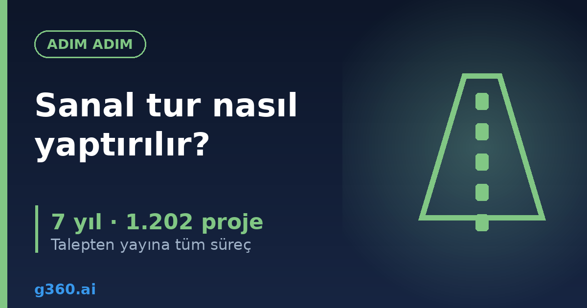 Sanal tur nasil yaptirilir rehberi kapagi - talepten yayina surec